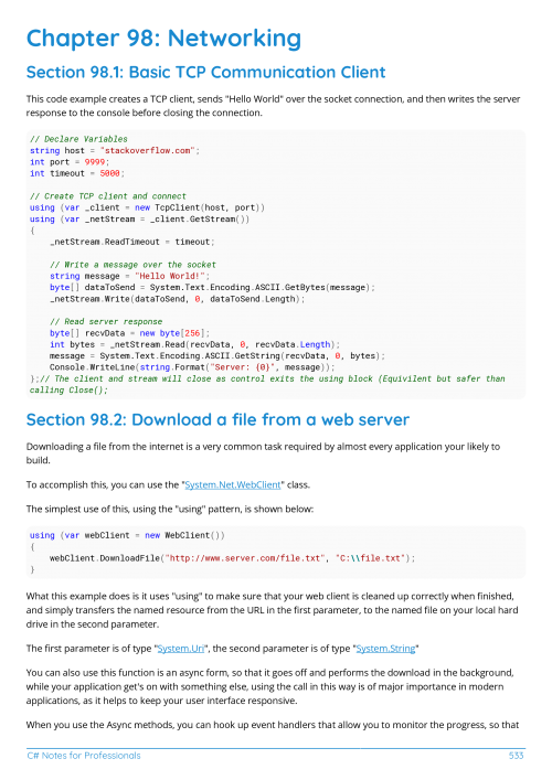 C# Example Page 3