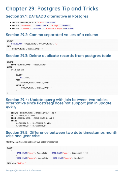 PostgreSQL® Example Page 4